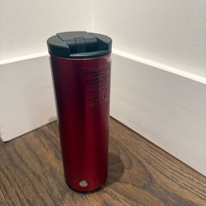 Starbucks Deep Red Thermos with Black Lid
